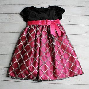 Love Girl's Party Dress Size 4 Black Pink Special Occasion